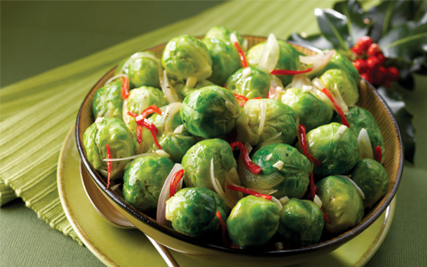 Brussels Sprouts with Chilli and Lemon