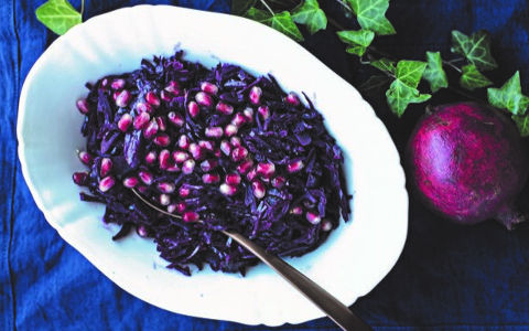 Neven's Braised Red Cabbage with Pomegranate