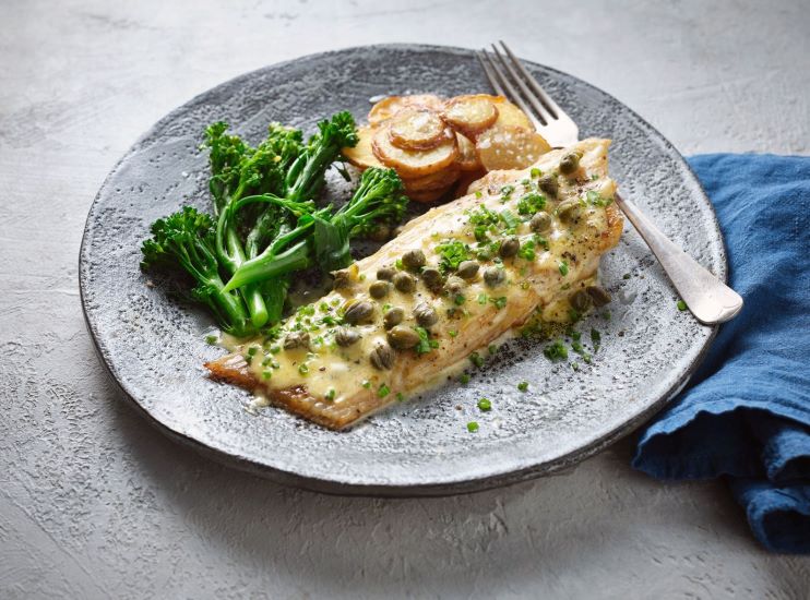 Pan-Fried Ray with Capers