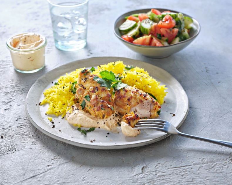 Chicken Thighs with Smokey Spiced Yoghurt