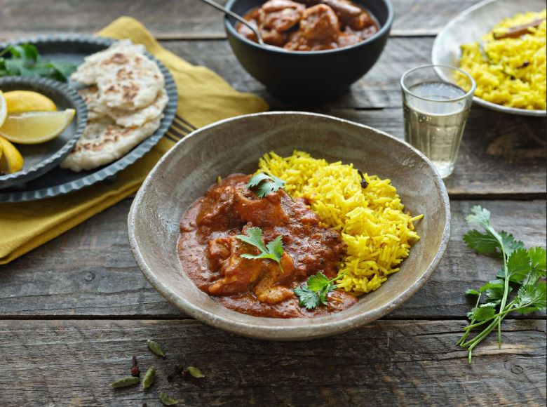 Indian Chicken Curry with Pilaf Rice