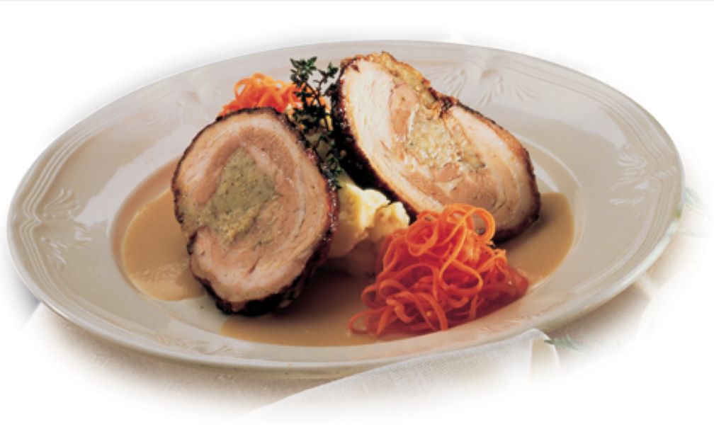 Spiced Pork Roast with Apple & Thyme Cream Sauce