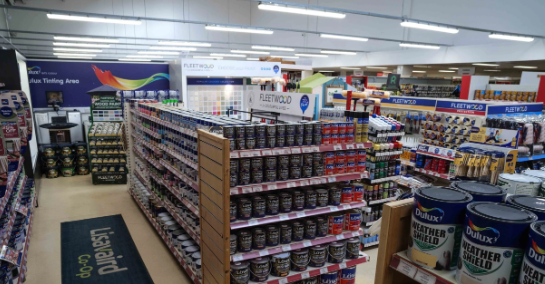 Inside of Lisavaird Co-Op shop