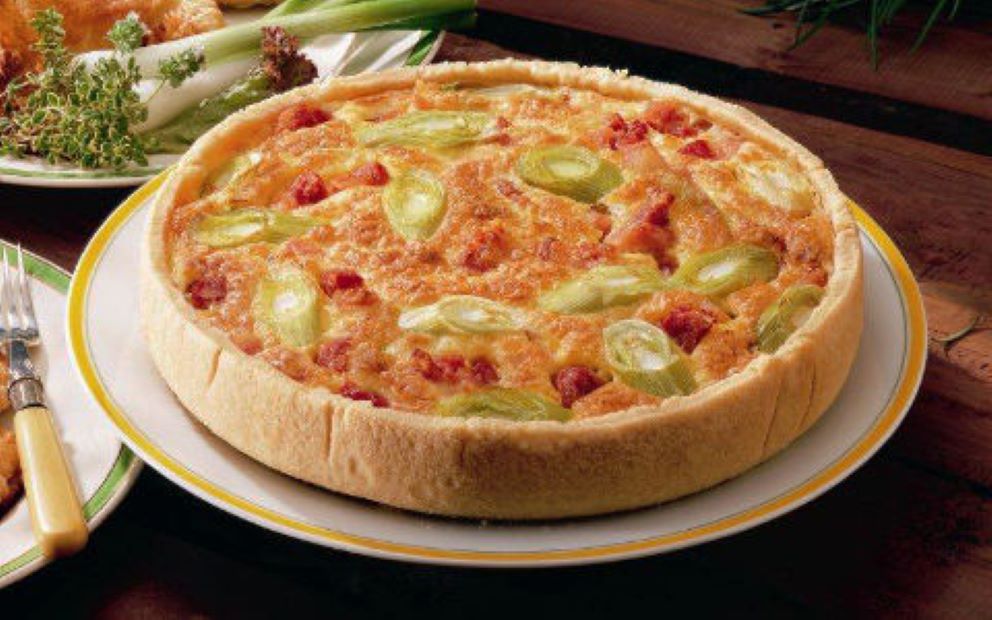 Leek and Bacon Quiche
