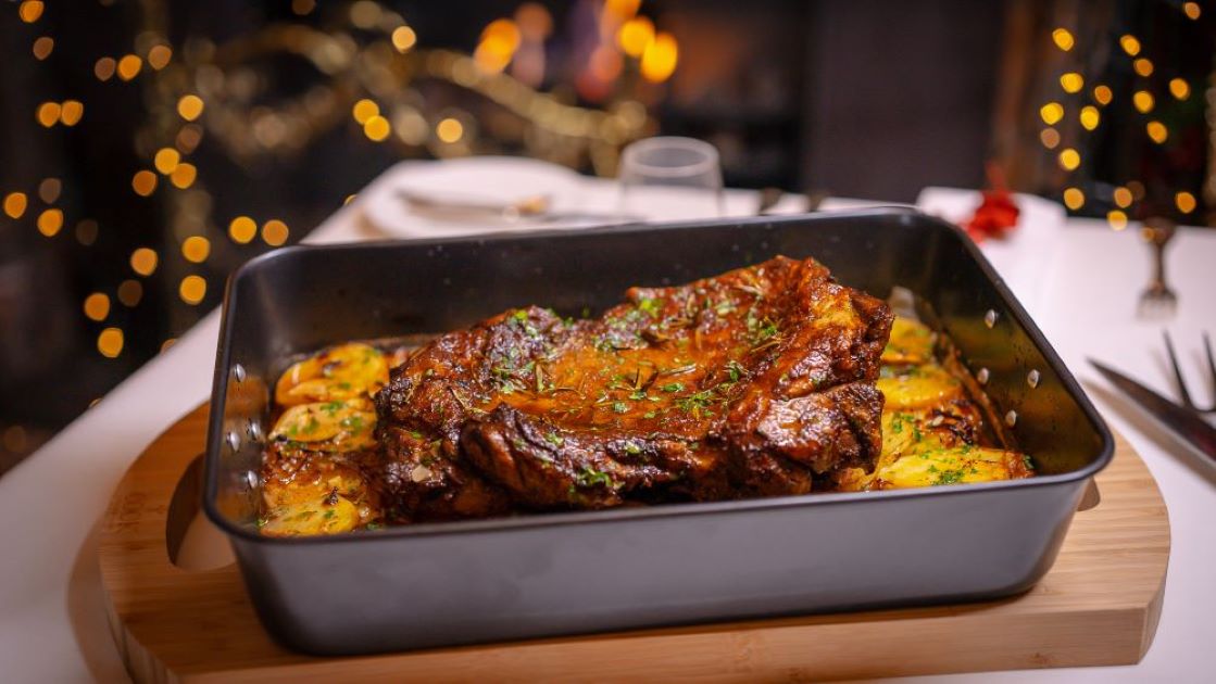 Neven's Fragrant Roasted Butterfly Leg of Lamb with Boulangère Potatoes