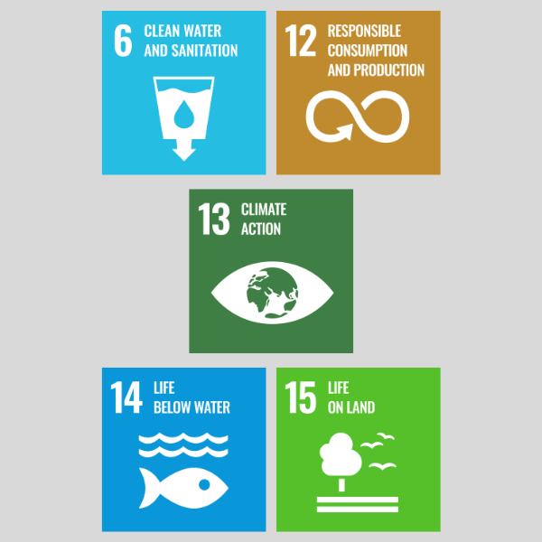 UNSDG planet goals. Clean Water and Sanitation – Ensure availability and sustainable management of water and sanitation for all.  Responsible Consumption and Production – Ensure sustainable consumption and production patterns.  Climate Action – Take urgent action to combat climate change and its impacts.  Life Below Water – Conserve and sustainably use the oceans, seas, and marine resources for sustainable development.  Life on Land – Protect, restore, and promote sustainable use of terrestrial ecosystems, manage forests sustainably, combat desertification, and halt and reverse land degradation and halt biodiversity loss.